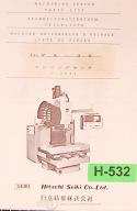 Hitachi-Hitachi Seiki 20/20-600, HITec-Turn CNC Lathe Instructions Manual 1987-20/20-600-06